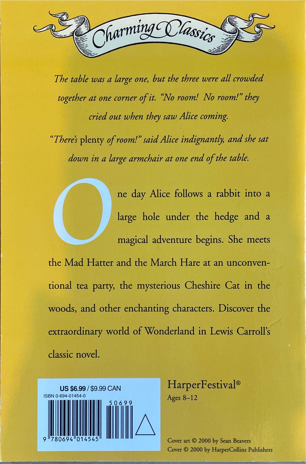 Alice in Wonderland (Charming Classics) - Lewis Carroll (HarperCollins Publishers Inc - Paperback) book collectible [Barcode 9780694014545] - Main Image 2