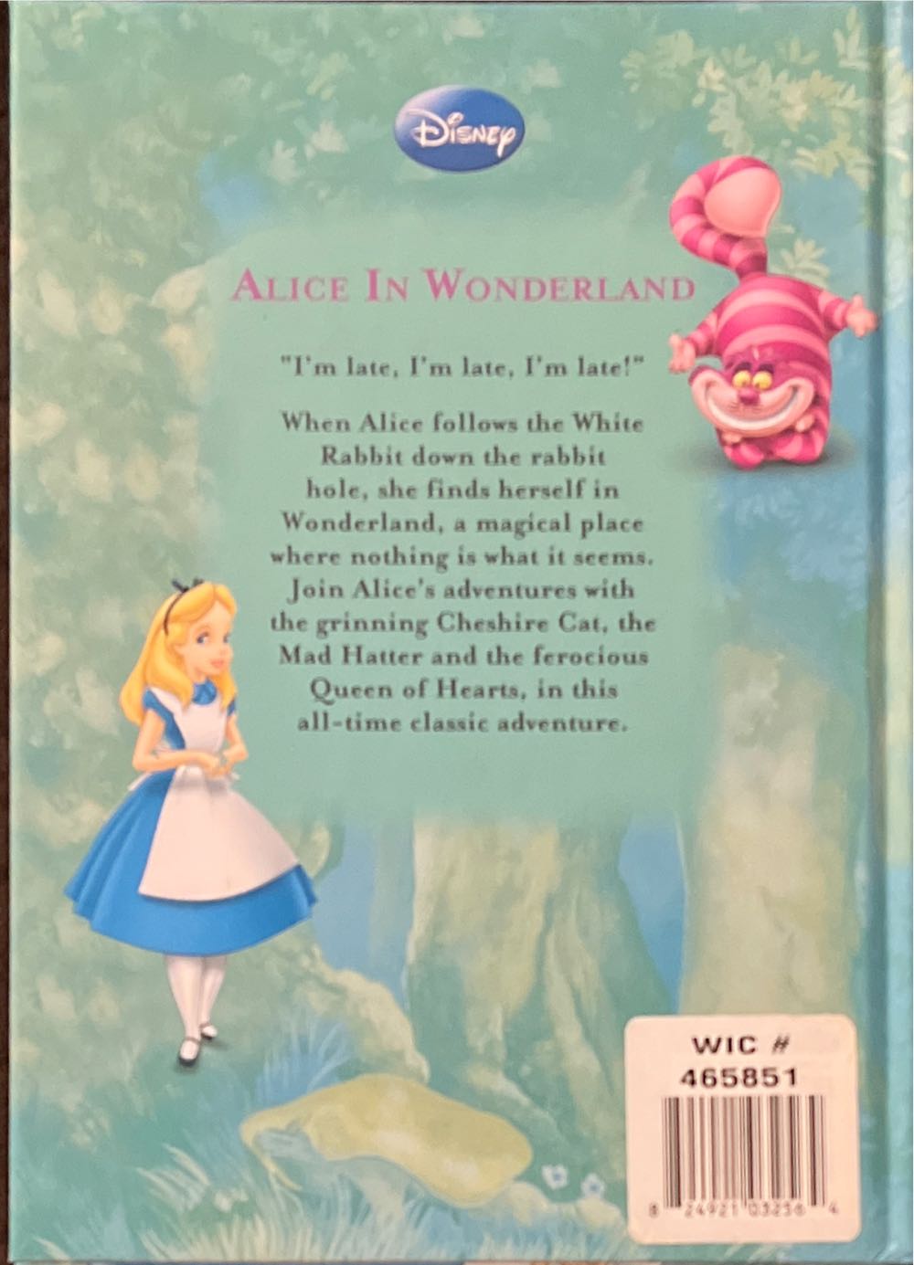 Alice in Wonderland (Disney Classics) - Lewis Carroll (Parragon Books - Hardcover) book collectible [Barcode 9781407586878] - Main Image 2