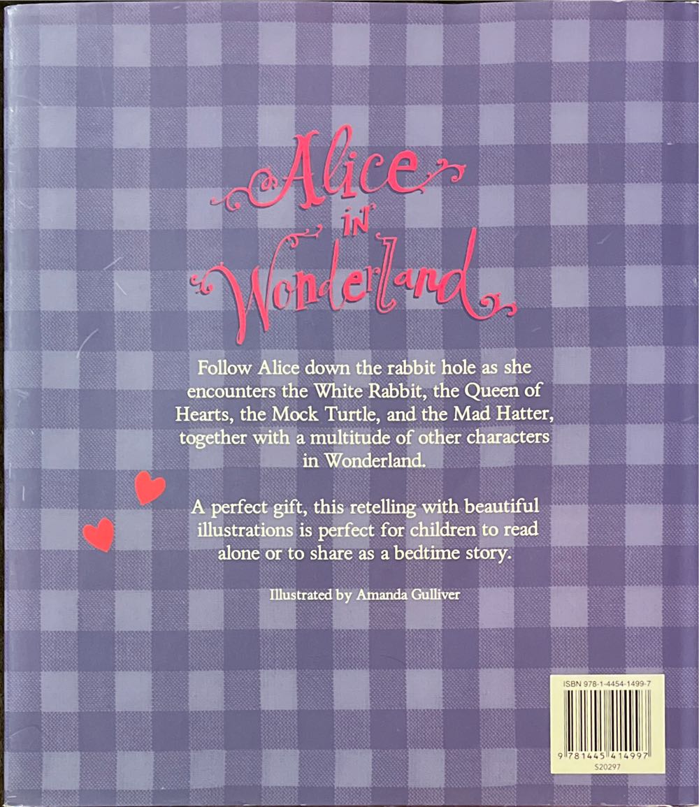 Alice in Wonderland - Lewis Carroll (Parragon Books Ltd) book collectible [Barcode 9781445414997] - Main Image 2