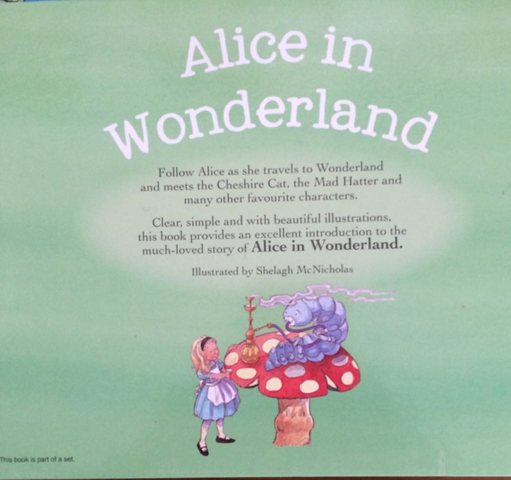 Alice in Wonderland - NA (Parragon Books Ltd) book collectible [Barcode 9781445435480] - Main Image 2