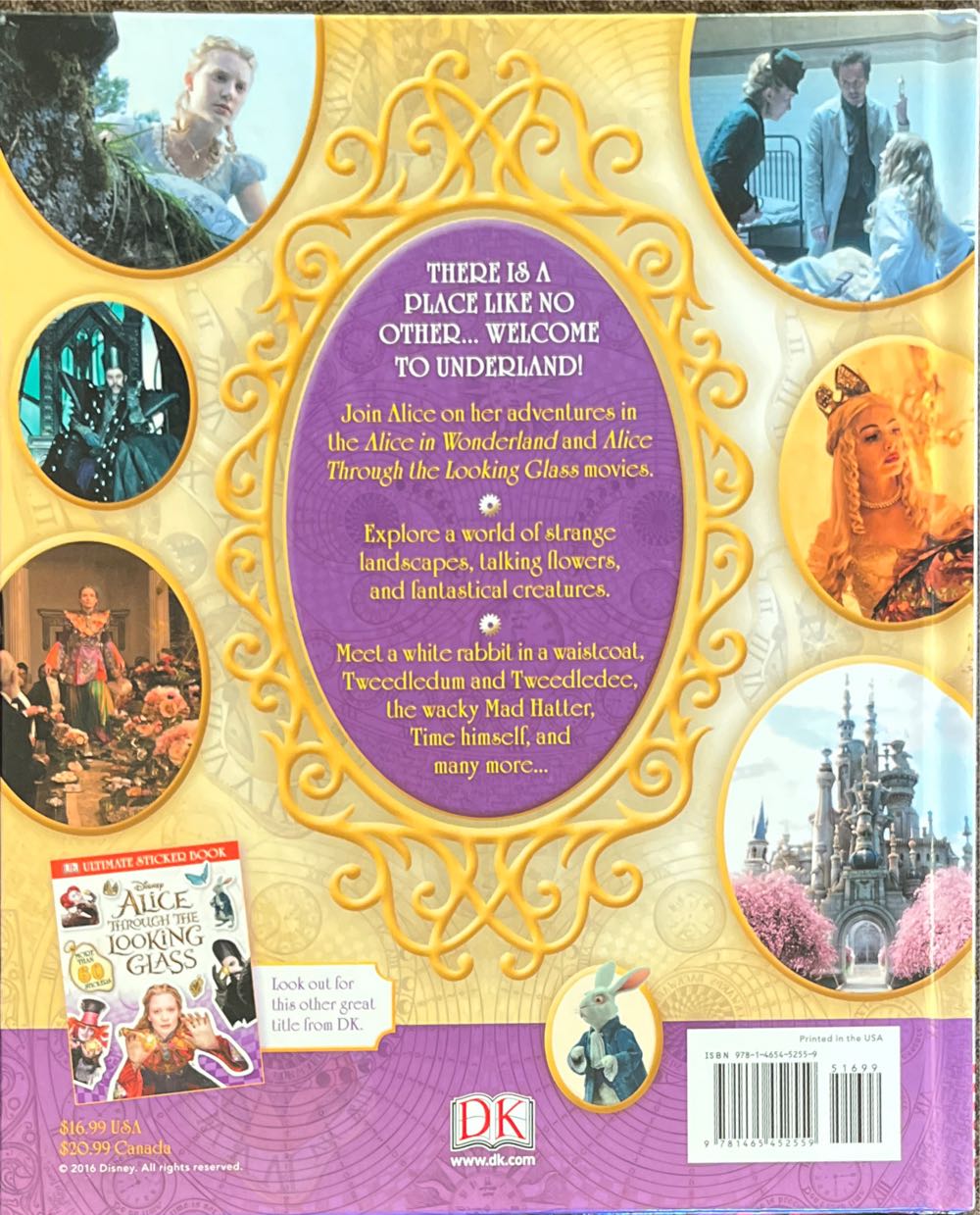 Alice’s Adventures: The Complete Visual Guide (Disney) - Elizabeth Dowsett (DK Penguin Random House) book collectible [Barcode 9781465452559] - Main Image 2