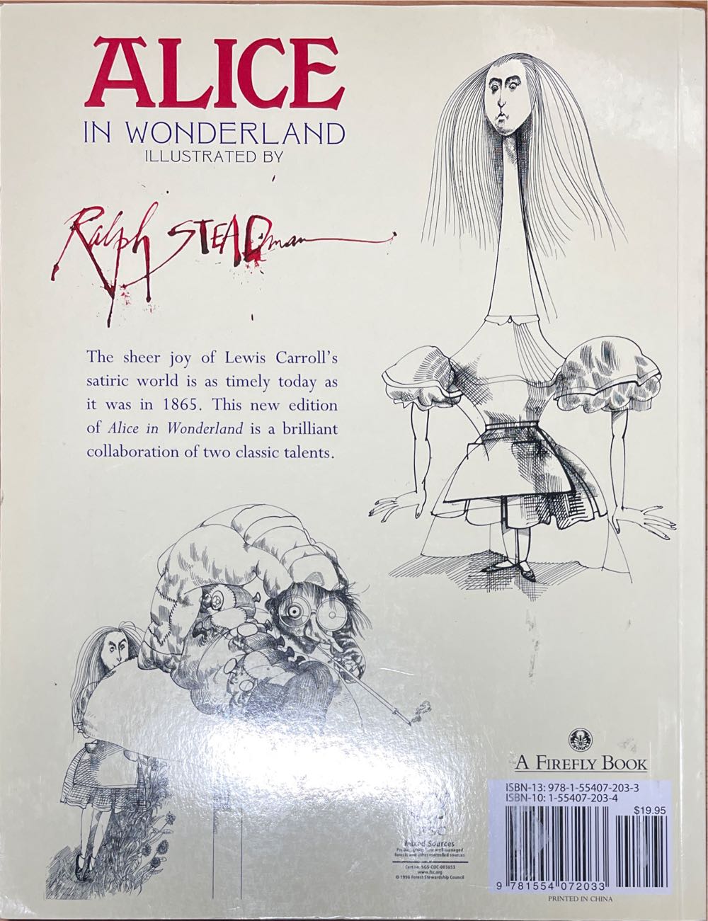 Alice in Wonderland - Lewis Carroll (Buffalo ; Toronto : Firefly Books - Paperback) book collectible [Barcode 9781554072033] - Main Image 2