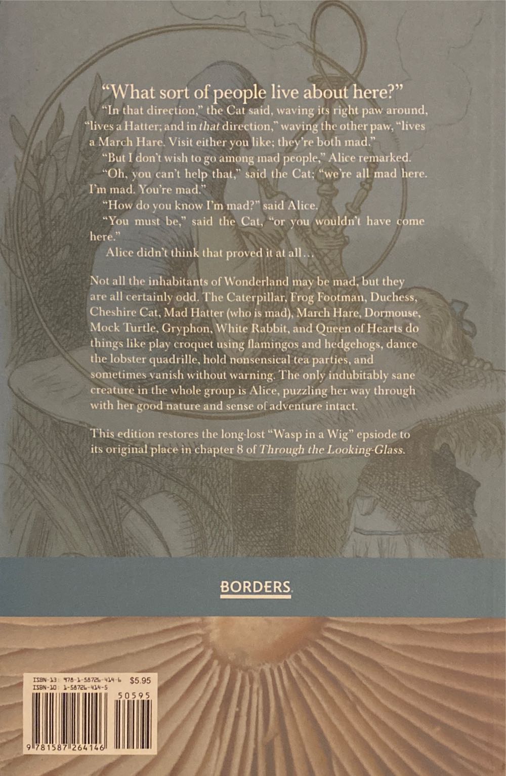 Alice in Wonderland - Lewis Carrol (Borders Classics - Paperback) book collectible [Barcode 9781587264146] - Main Image 2