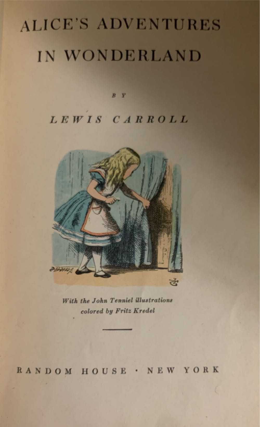 Alice in Wonderland - Lewis Carroll (Random House - Hardcover) book collectible - Main Image 3