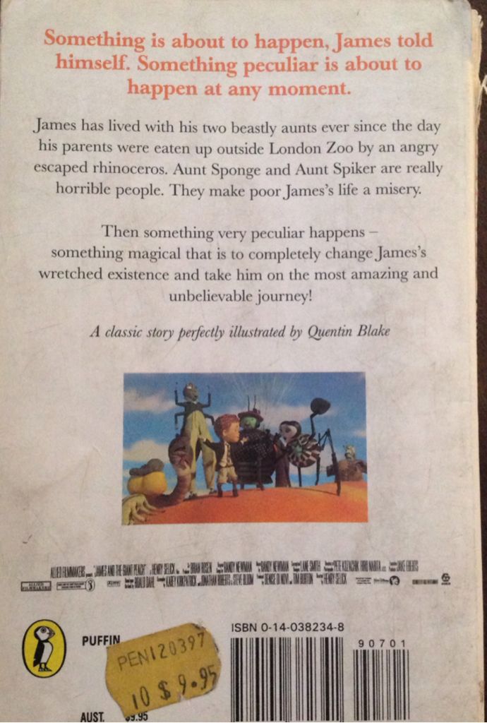 James and the Giant Peach (Spanish Edition)  (Paperback) book collectible [Barcode 9780140382341] - Main Image 2