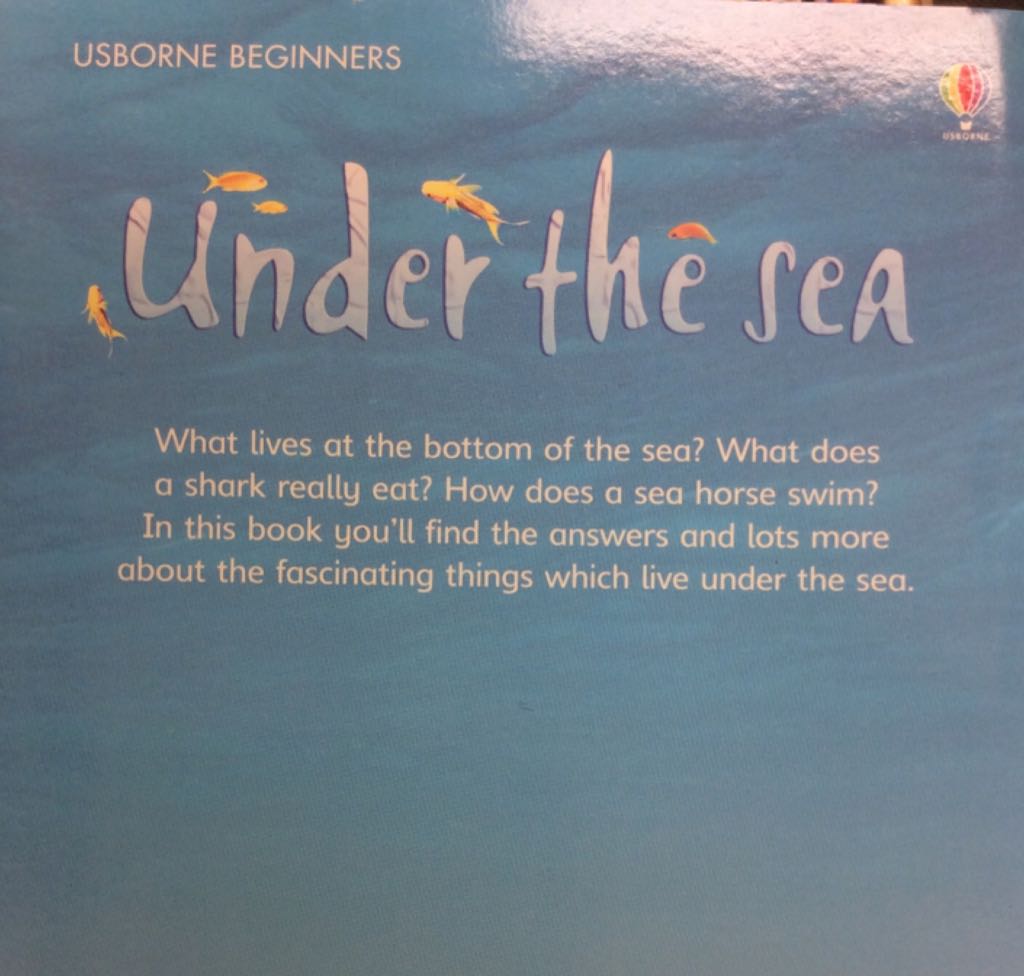 Under the Sea - Fiona Patchett (Scholastic, Incorporated - Paperback) book collectible [Barcode 9780439026734] - Main Image 2