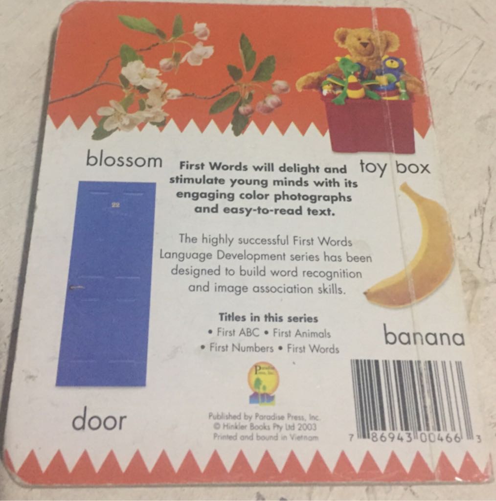 First Words  (Paradise Press, Inc.) book collectible - Main Image 2
