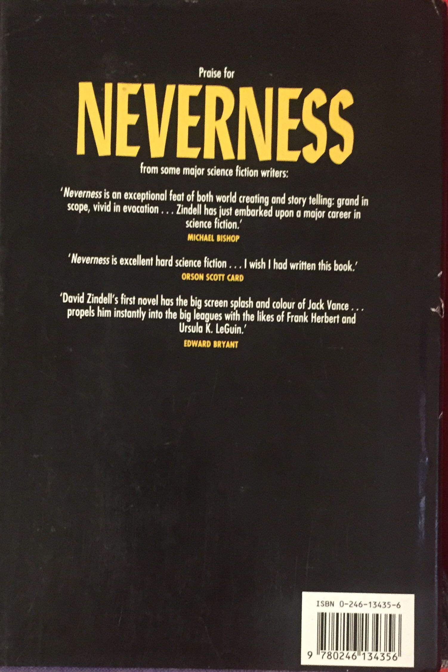 Neverness - David Zindell (Grafton - Hardcover) book collectible [Barcode 9780246134356] - Main Image 2