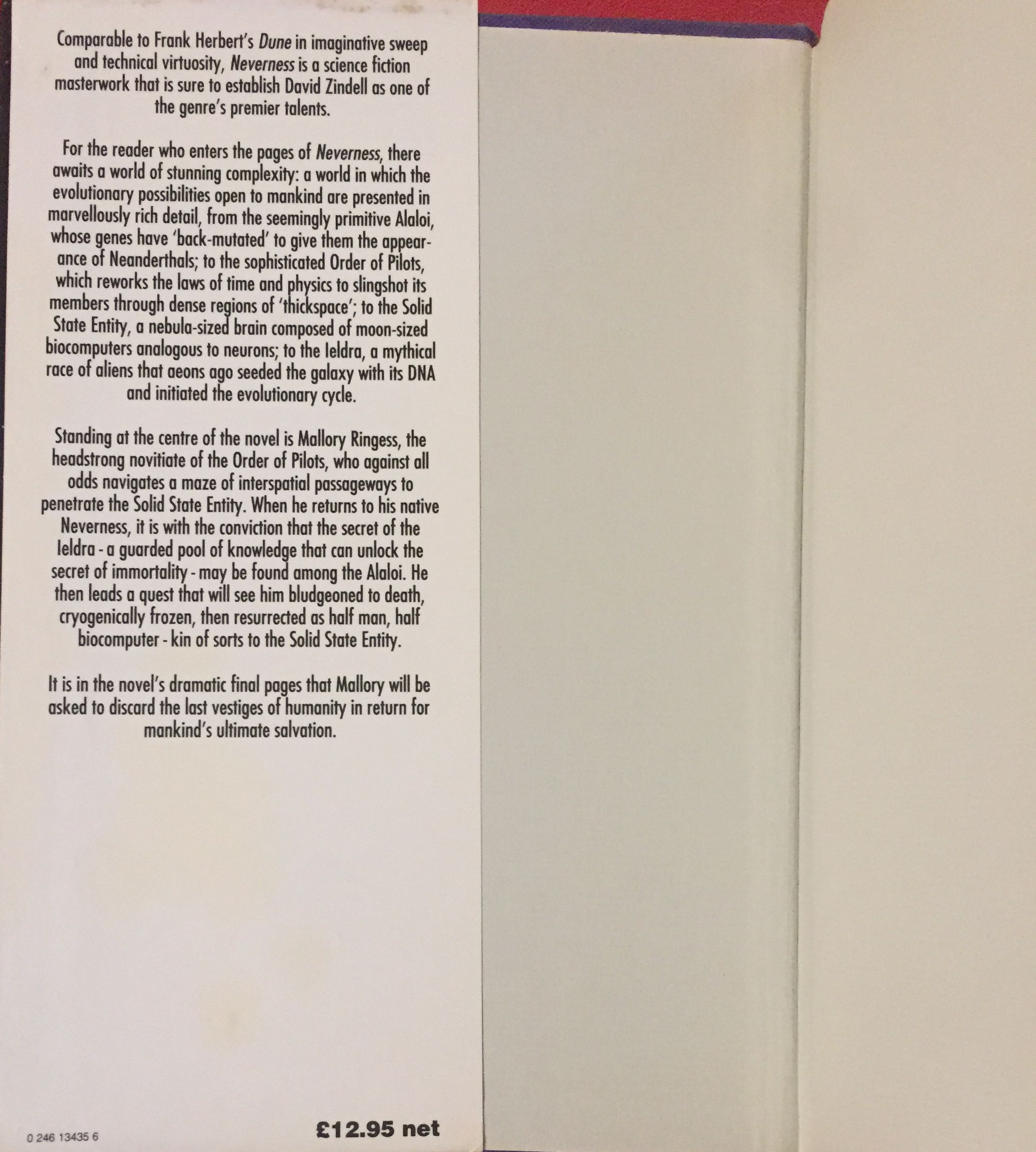 Neverness - David Zindell (Grafton - Hardcover) book collectible [Barcode 9780246134356] - Main Image 4