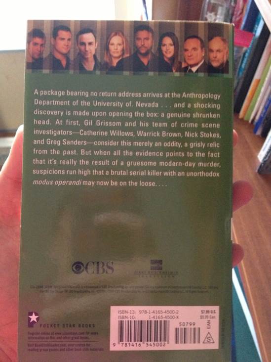 CSI: Head Hunter - Greg Cox (Pocket Star Books - Paperback) book collectible [Barcode 9781416545002] - Main Image 2