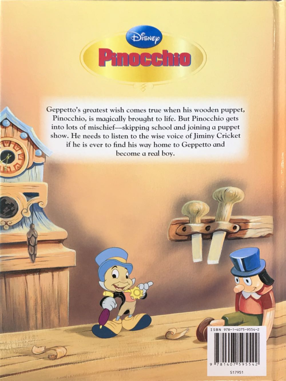 Disney Pinocchio - Walt Disney (Parragon - Hardcover) book collectible [Barcode 9781407595542] - Main Image 2