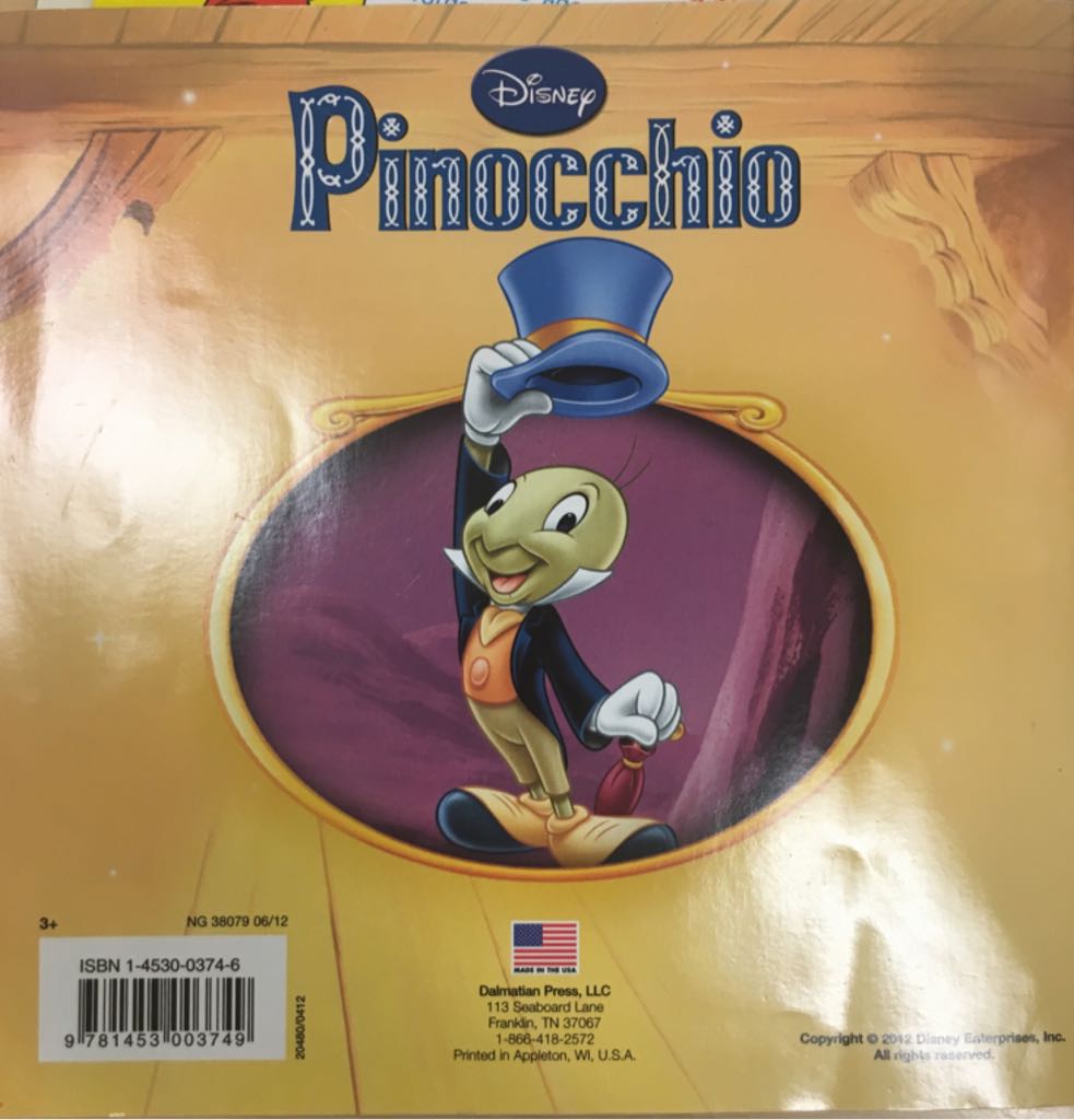 Pinocchio  book collectible [Barcode 9781453003749] - Main Image 2