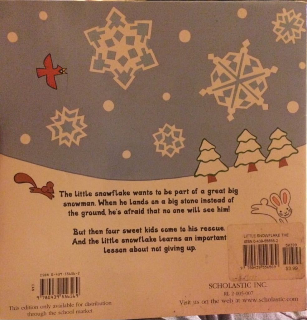 The Little Snowflake (Scholastic) (Scholastic) - Steve; Wellington Metzger (Scholastic - Paperback) book collectible [Barcode 9780439556569] - Main Image 2