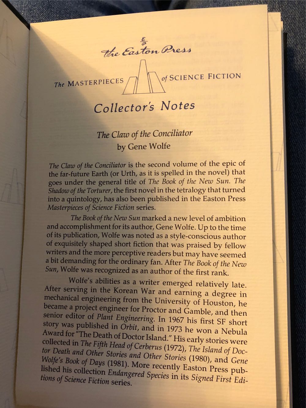 The Claw of the Conciliator - Gene Wolfe (Jonathan Davis - Audiobook) book collectible - Main Image 2