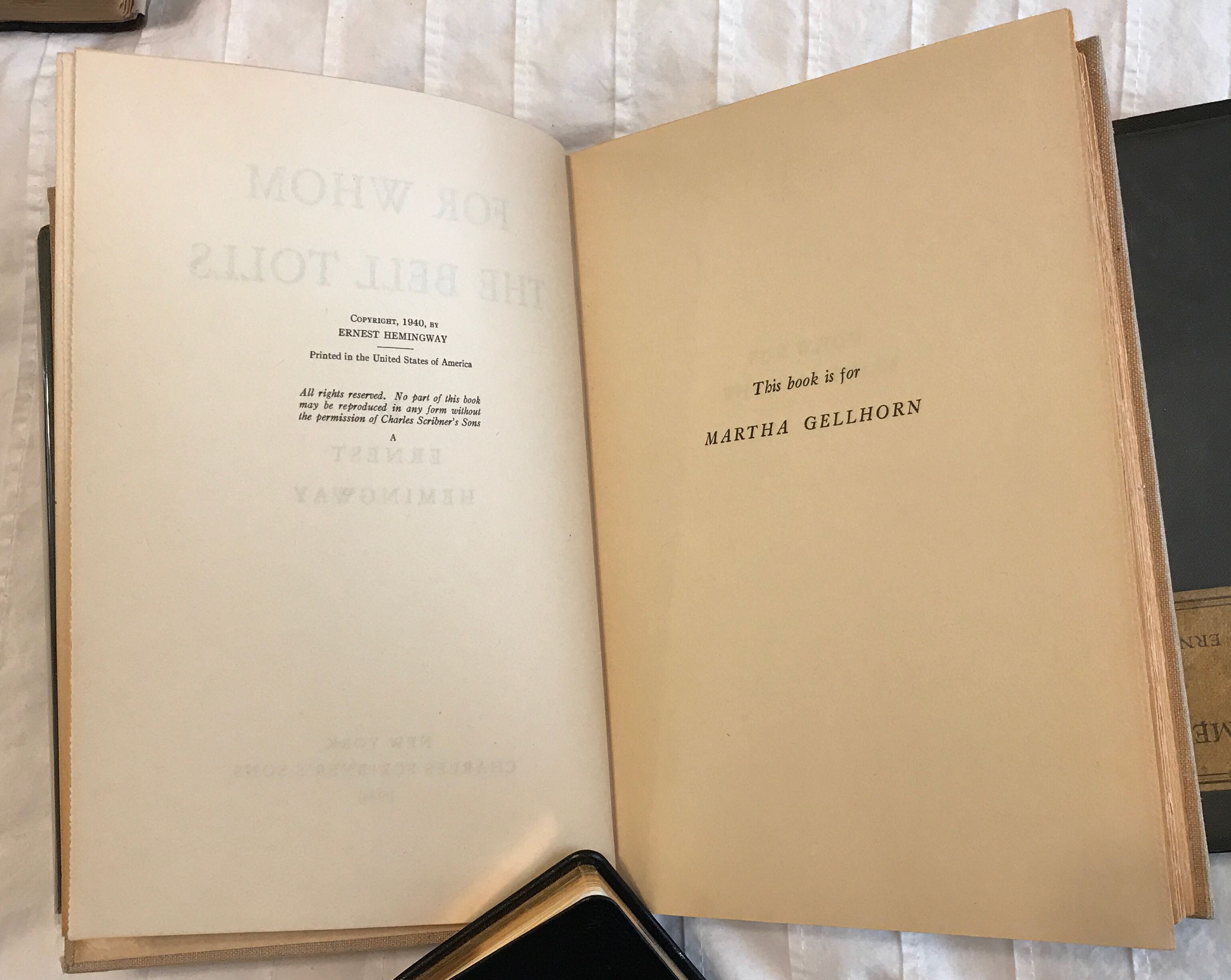 For Whom The Bell Tolls - Ernest Hemingway (Charles Scribner’s Sons - Hardcover) book collectible - Main Image 4