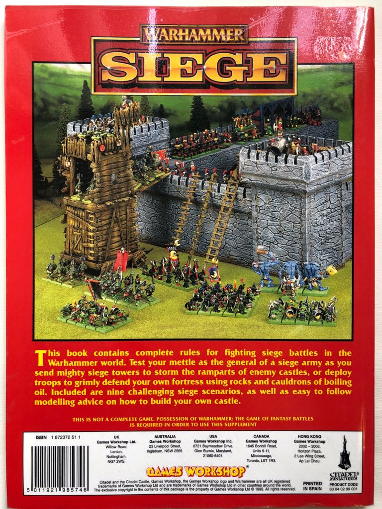 • Warhammer: Siege - Nigel Stillman (Games Workshop - Paperback) book collectible [Barcode 9781872372518] - Main Image 2
