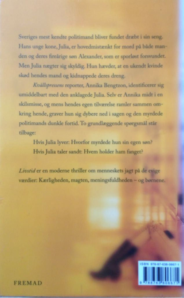 Livstid - Liza Marklund (Fremad - Paperback) book collectible [Barcode 9788763806671] - Main Image 2