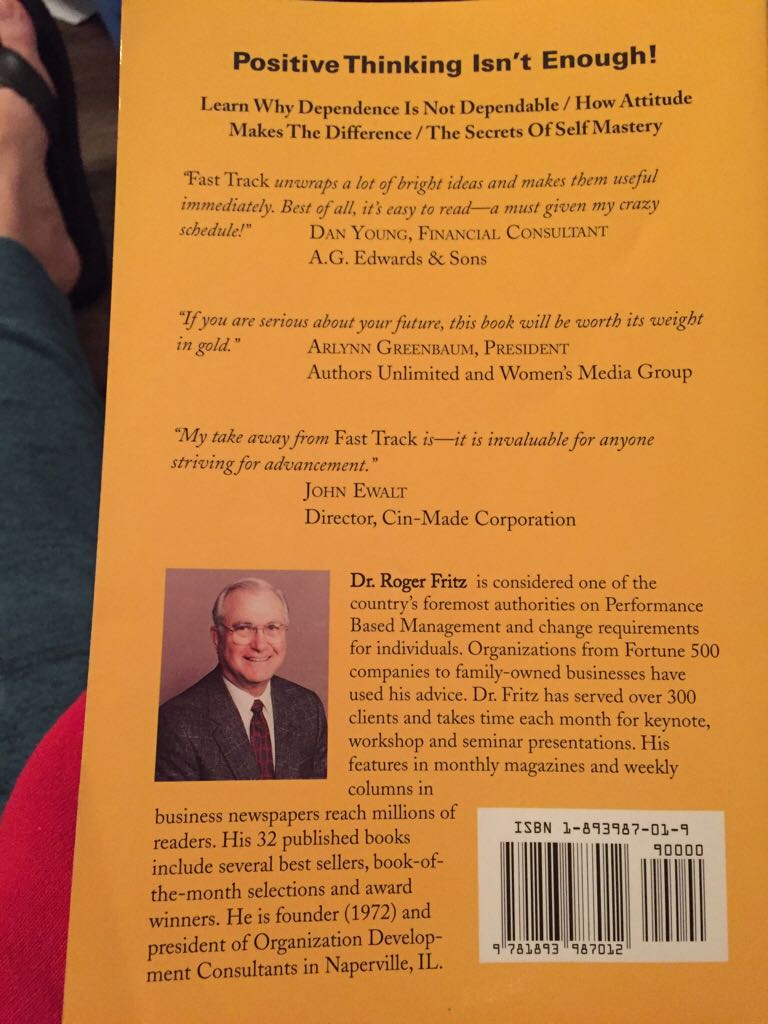 Fast Track - Roger Fritz (Inside Advantage Publications) book collectible [Barcode 9781893987012] - Main Image 2