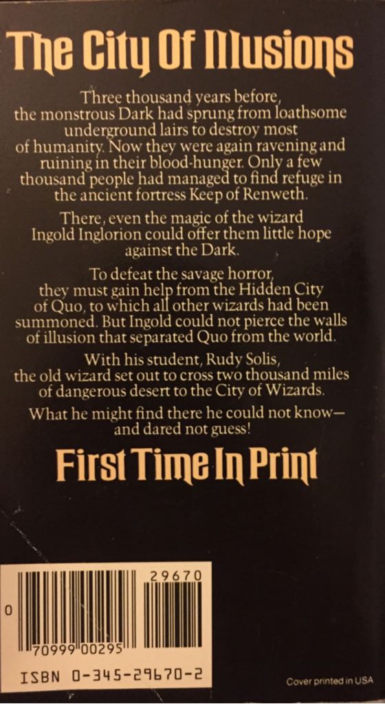 The Walls of Air - Barbara Hambly (Del Rey Fantasy - Paperback) book collectible [Barcode 9780345296702] - Main Image 2