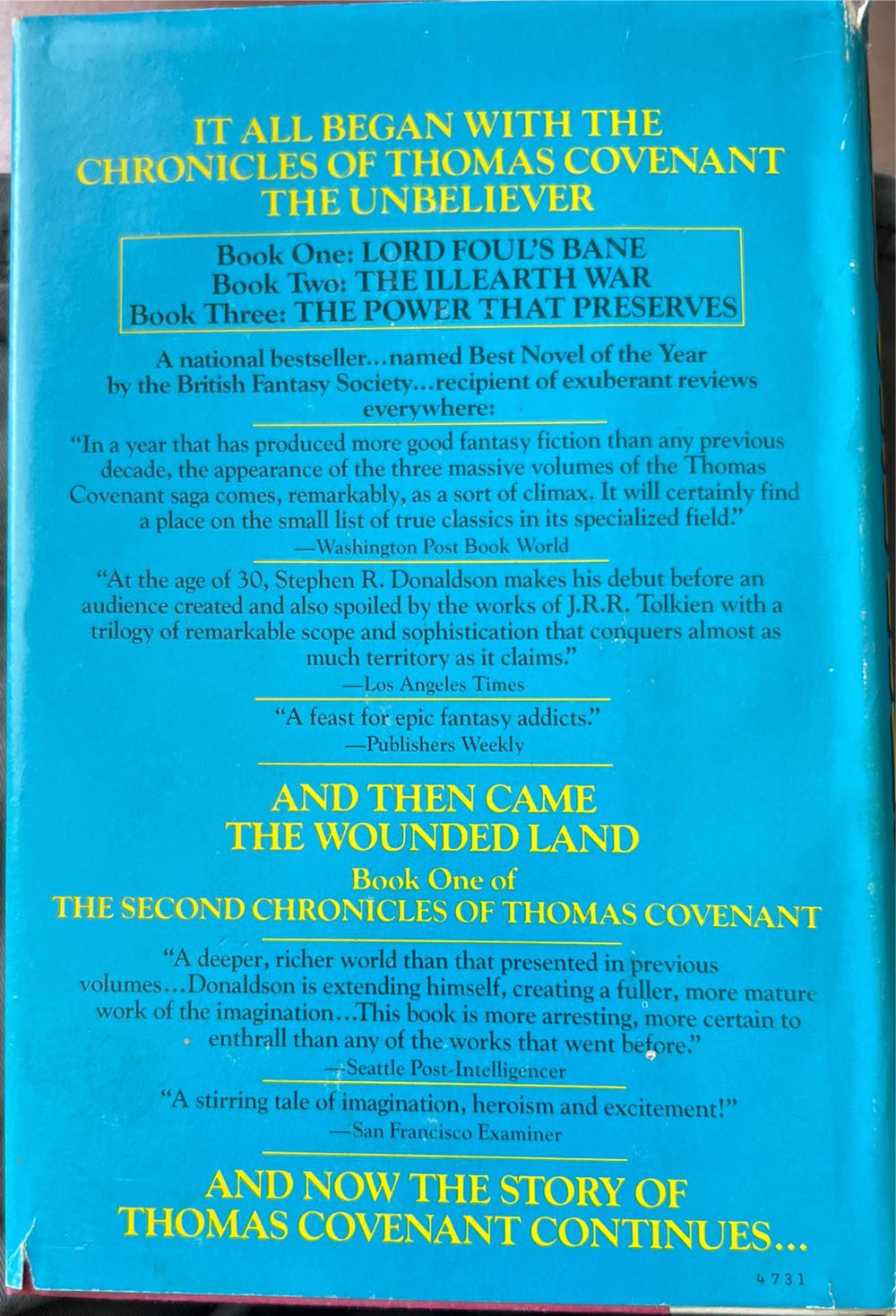 The One Tree - Stephen R. Donaldson (Del Rey - Paperback) book collectible [Barcode 9780345348692] - Main Image 2