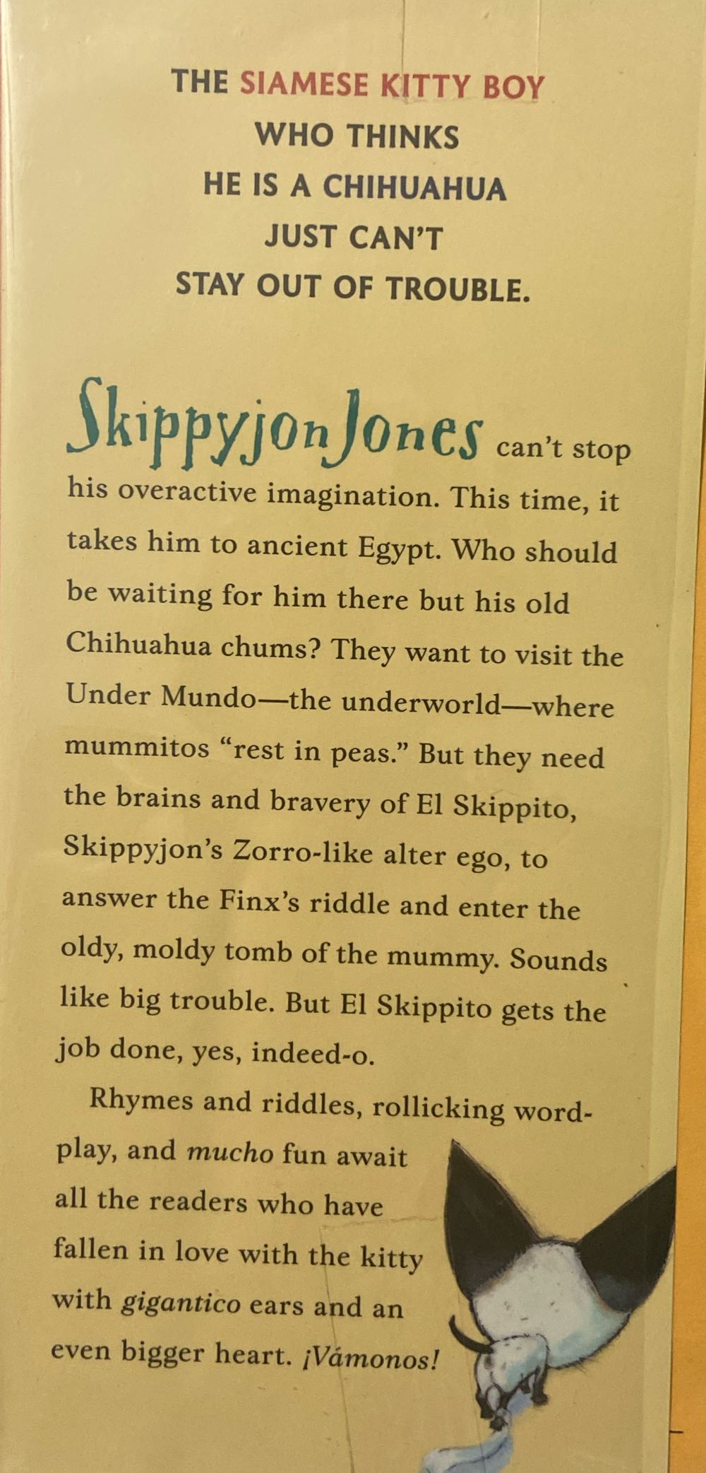 Skippyjon Jones In Mummy Trouble - Judy Schachner (Dutton Children’s Books - Hardcover) book collectible [Barcode 9780525477549] - Main Image 3