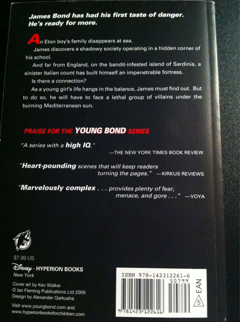 Young Bond 2 - Blood Fever - Charlie Higson (Disney Hyperion Books - Paperback) book collectible [Barcode 9781423122616] - Main Image 2