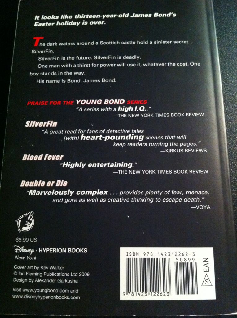 James Bond - Young Bond 1 - Silverfin - Charlie Higson (Disney Hyperion - Paperback) book collectible [Barcode 9781423122623] - Main Image 2