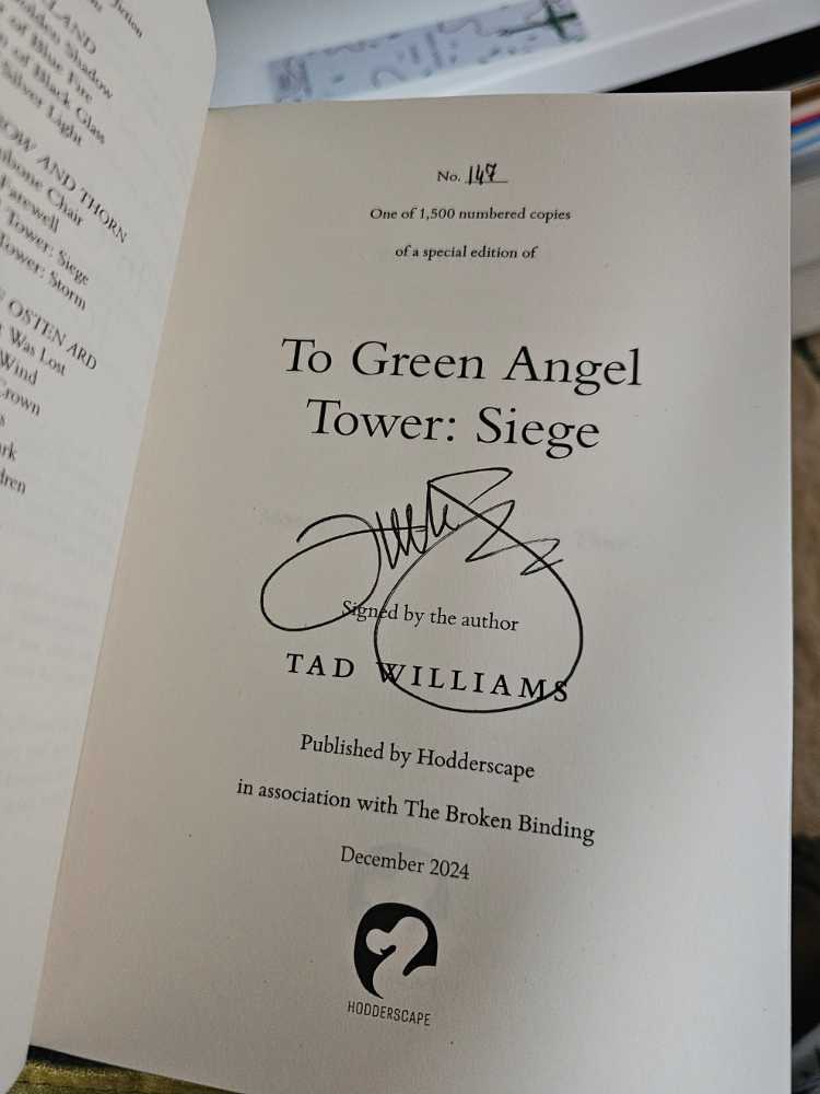 Tad Williams - Memory, Sorrow, And Thorn: To Green Angel Tower #3 Part 1 - Tad Williams (- Paperback) book collectible [Barcode 0886775981] - Main Image 3