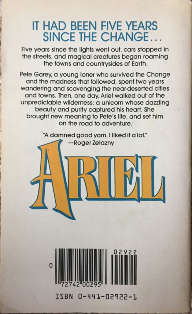 Ariel - R. Boyett (Ace Books - Paperback) book collectible [Barcode 9780441029204] - Main Image 2