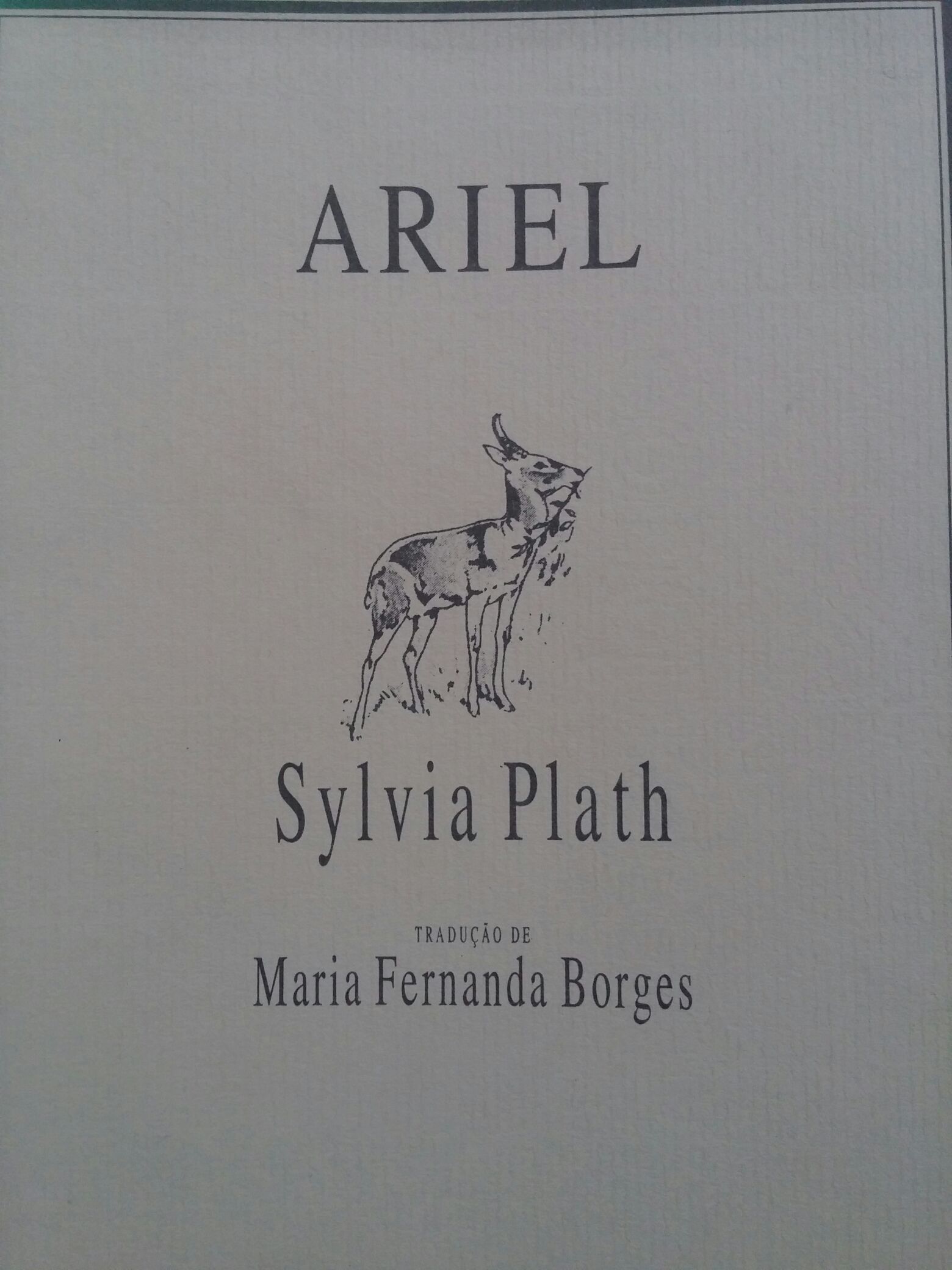 Ariel - Sylvia Plath (Relogio De Agua - Paperback) book collectible [Barcode 9789727083220] - Main Image 1