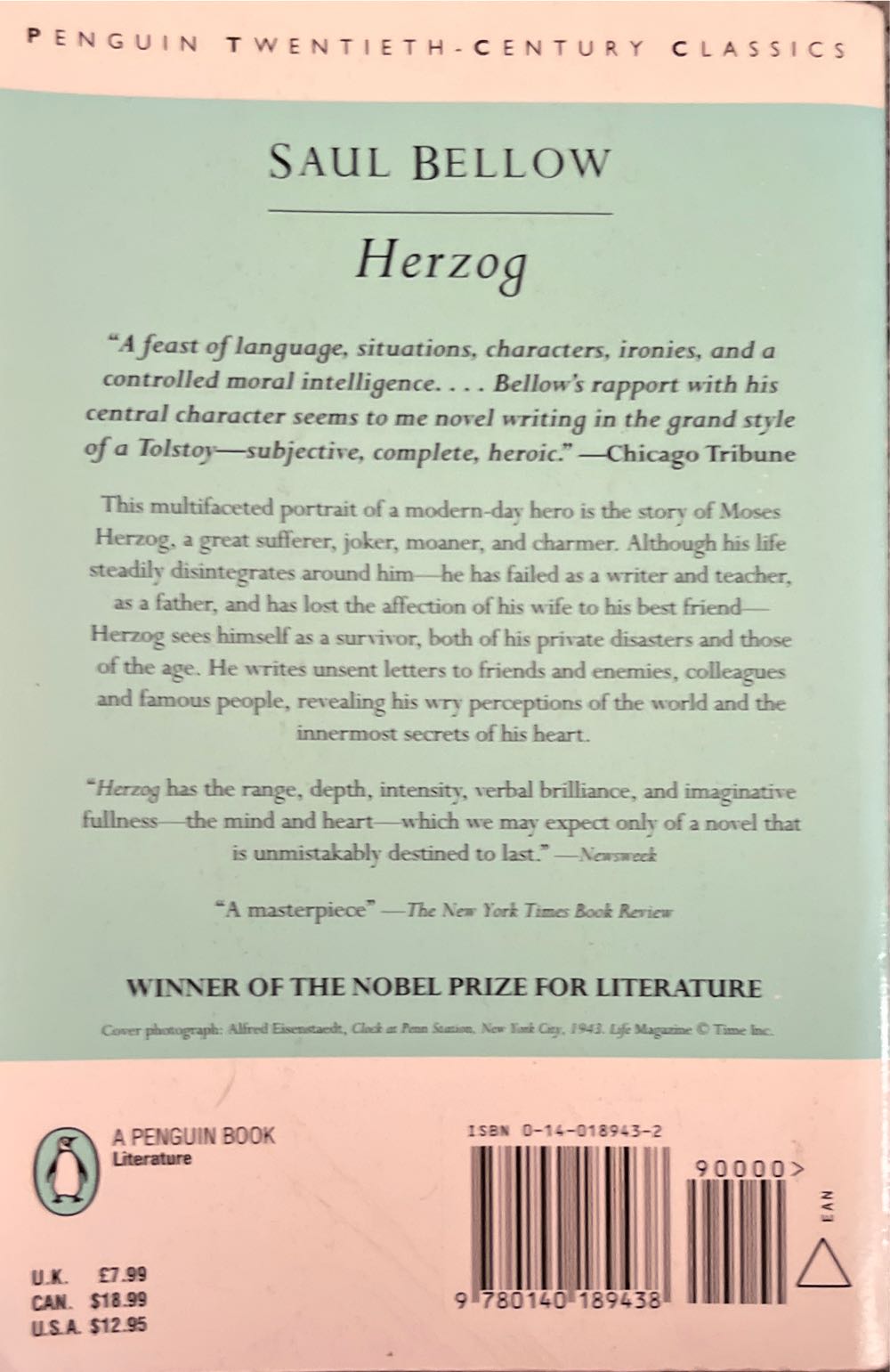 Herzog - Saul Bellow (Penguin Classics) book collectible [Barcode 9780140189438] - Main Image 2