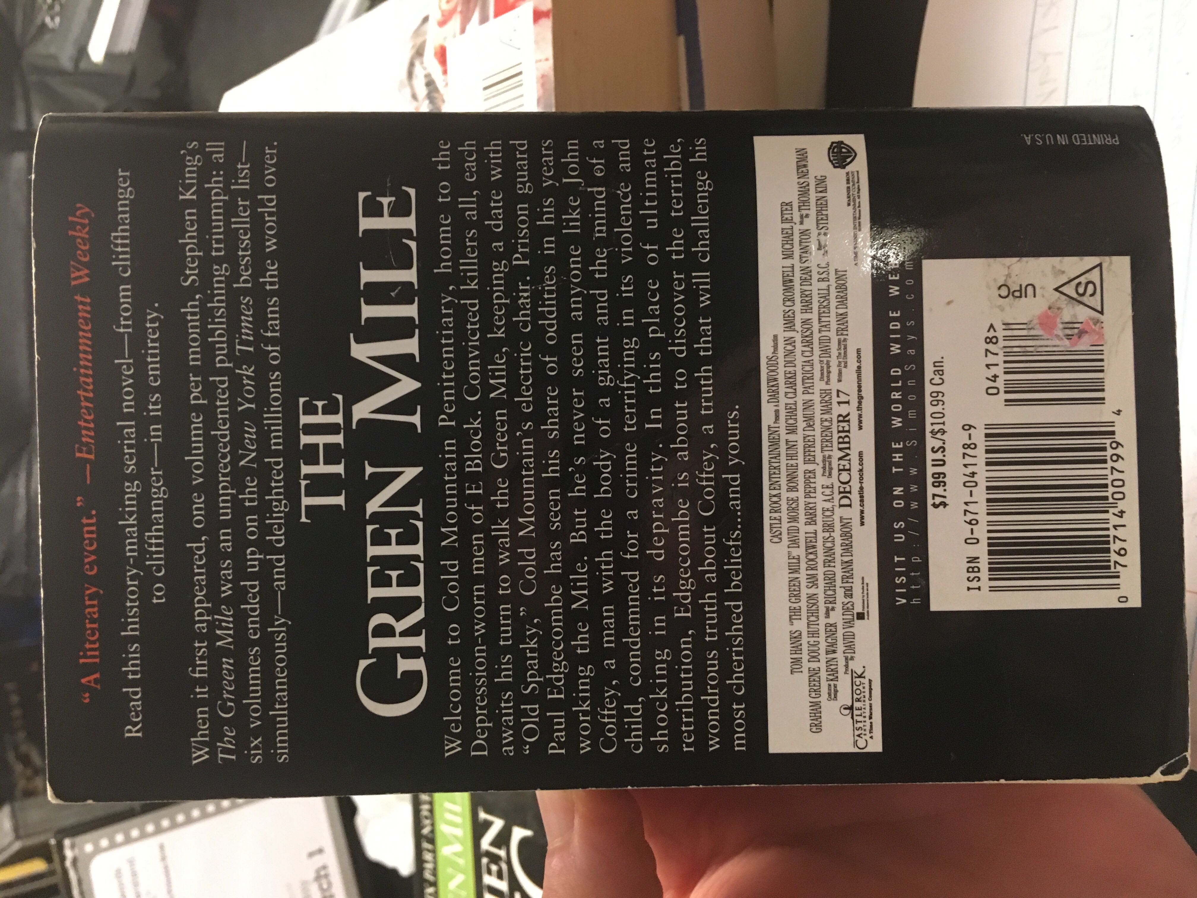 The Green Mile - Stephen King (Paperback) book collectible [Barcode 0671041789] - Main Image 2