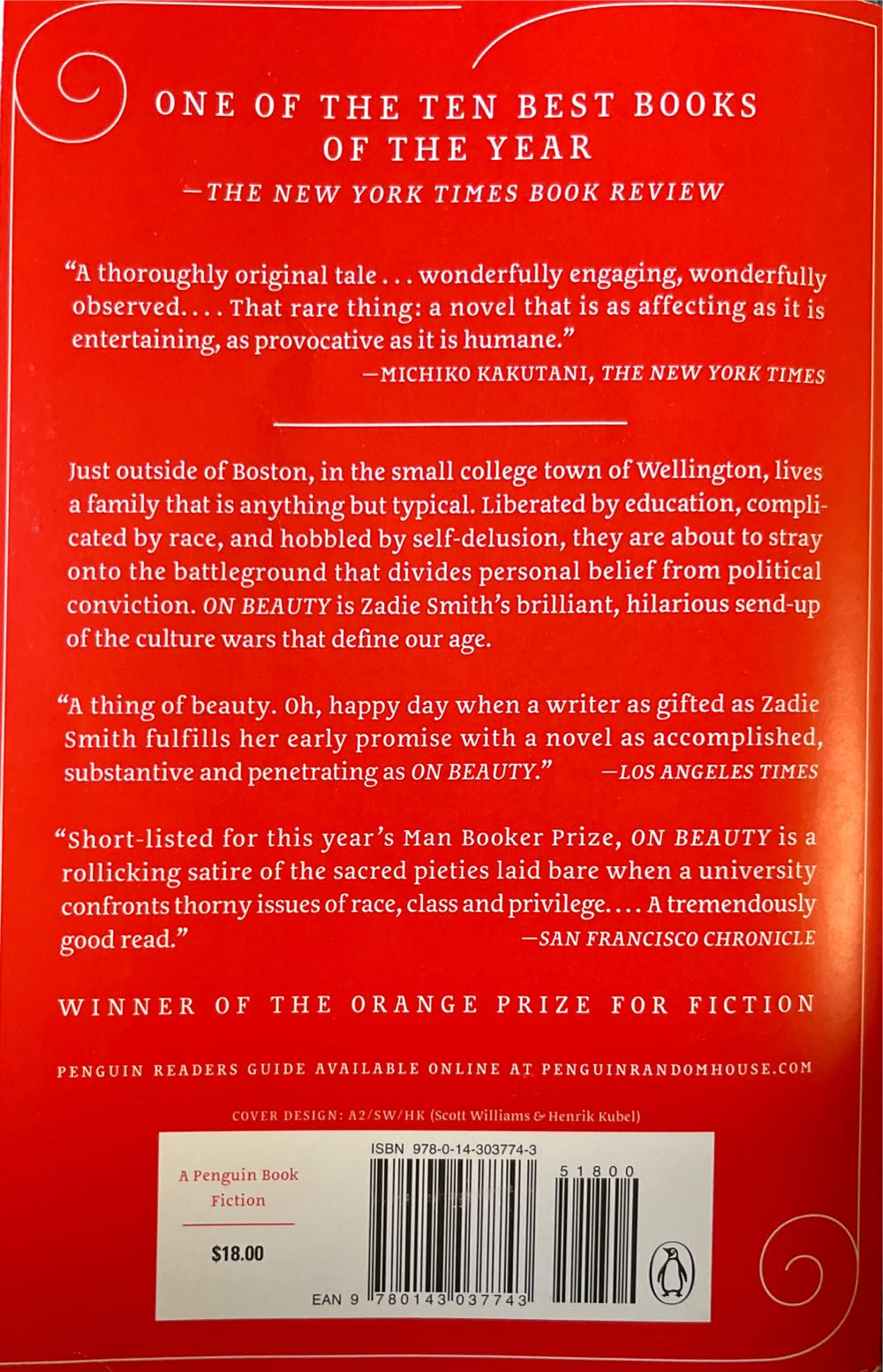 On Beauty - Smith, Zadie (Penguin - Paperback) book collectible [Barcode 9780143037743] - Main Image 3