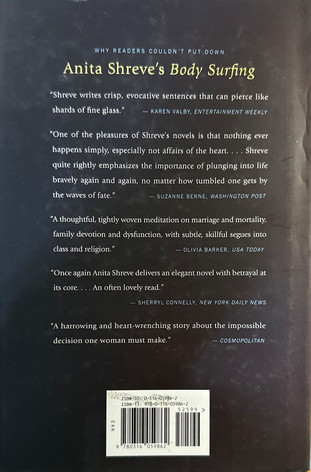 Testimony - Anita Shreve (Little, Brown and Company - Hardcover) book collectible [Barcode 9780316059862] - Main Image 2