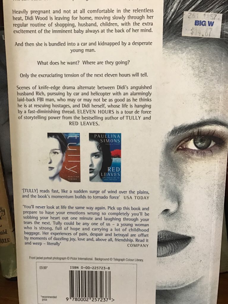 Eleven Hours - Paullina Simons book collectible [Barcode 9780002257237] - Main Image 2