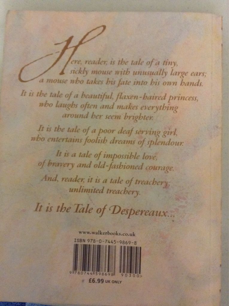 The Tale of Despereaux - Kate DiCamillo (Walker Books - Paperback) book collectible [Barcode 9780744598698] - Main Image 2