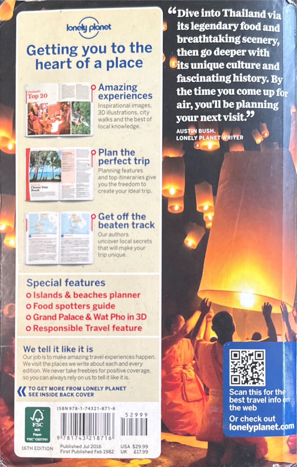 Lonely Planet Thailand  - Lonely Planet (- Paperback) book collectible [Barcode 9781743218716] - Main Image 2