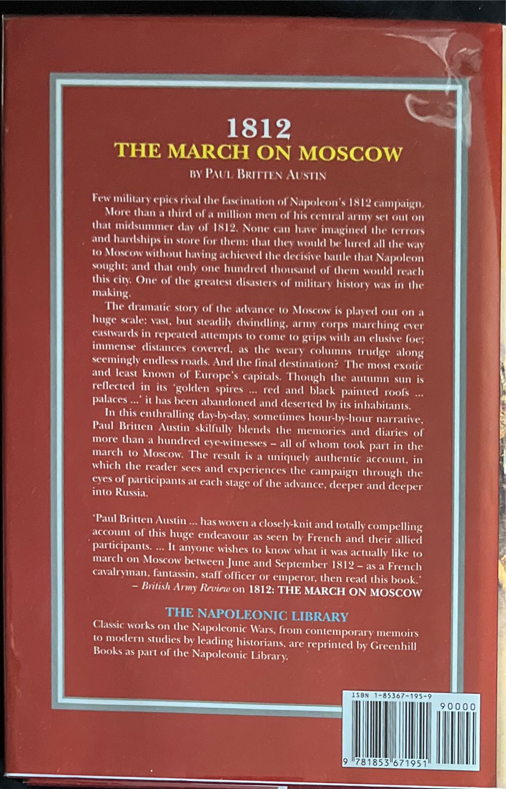 1812 - Paul Britten Austin (Greenhill Press - Hardcover) book collectible [Barcode 9781853671951] - Main Image 2