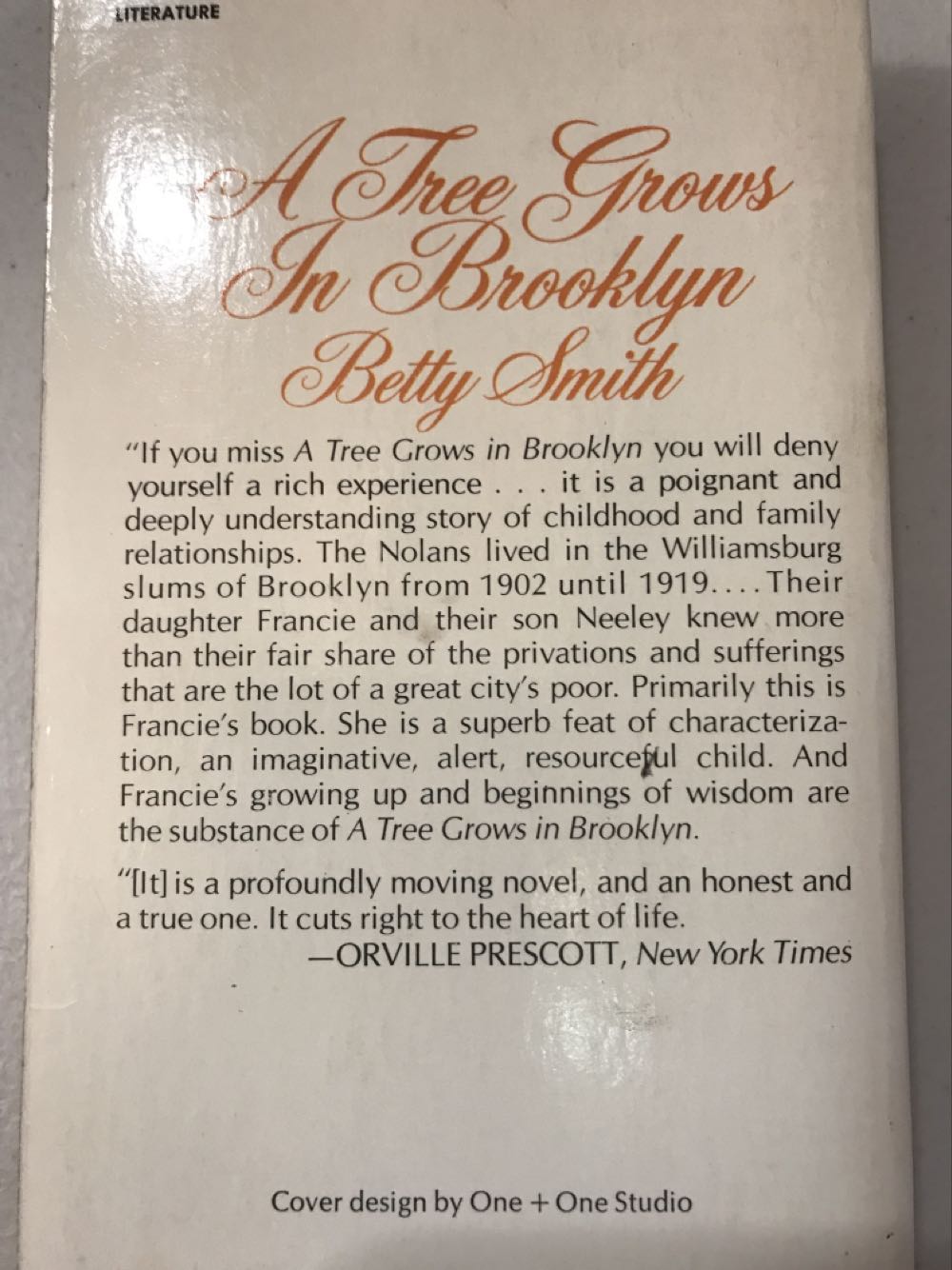 A Tree Grows In Brooklyn - Betty Smith (Perennial Library - Paperback) book collectible - Main Image 2