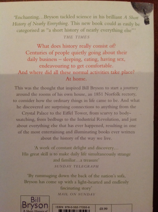 At Home - Bill Bryson (Black Swan - Paperback) book collectible [Barcode 9780552772556] - Main Image 2