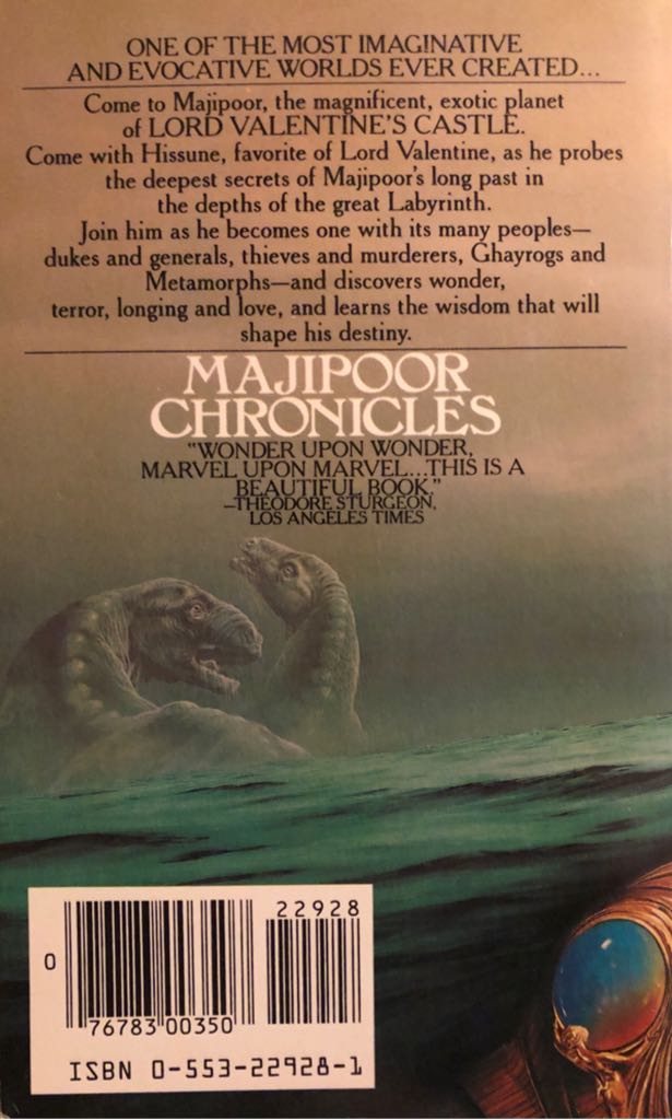 Majipoor Chronicles - Robert Silverberg (Bantam - Paperback) book collectible [Barcode 9780553229288] - Main Image 2