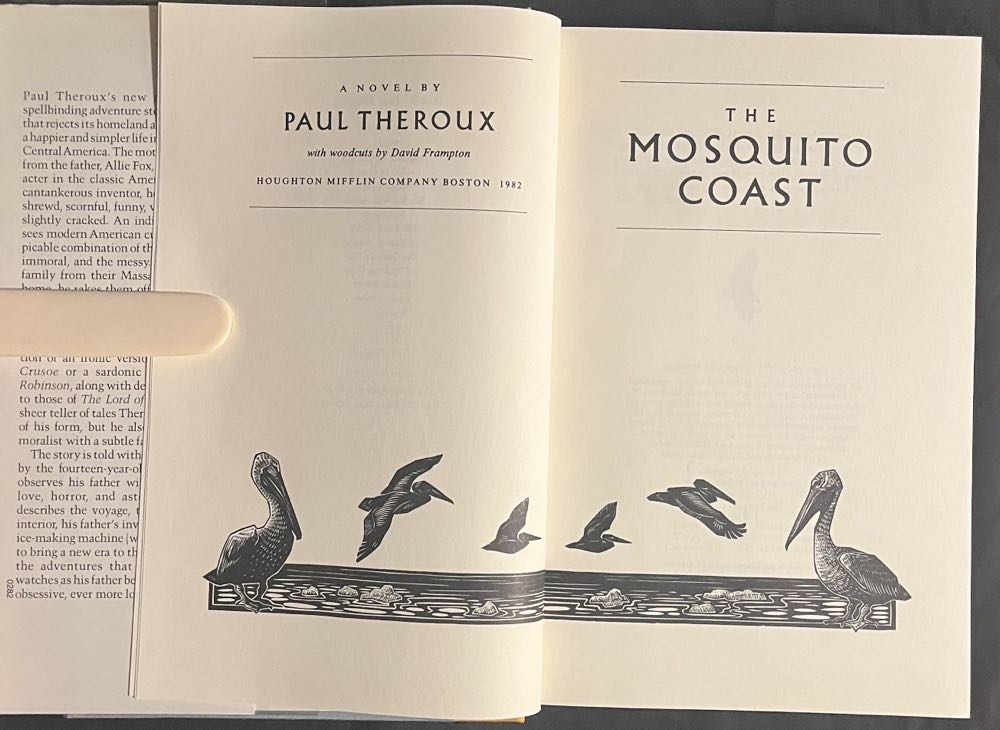The Mosquito Coast - Paul Theroux (Houghton Mifflin Company - Hardcover) book collectible [Barcode 9780395318379] - Main Image 4