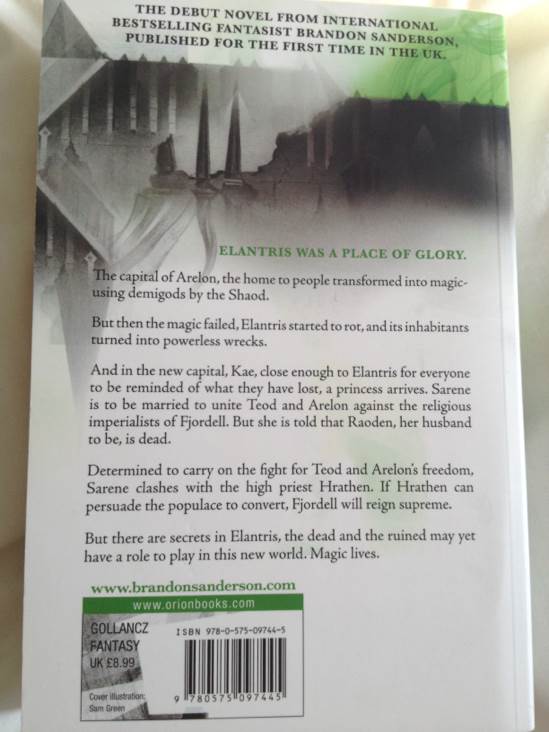 Elantris - Brandon Sanderson book collectible [Barcode 9780575097445] - Main Image 2