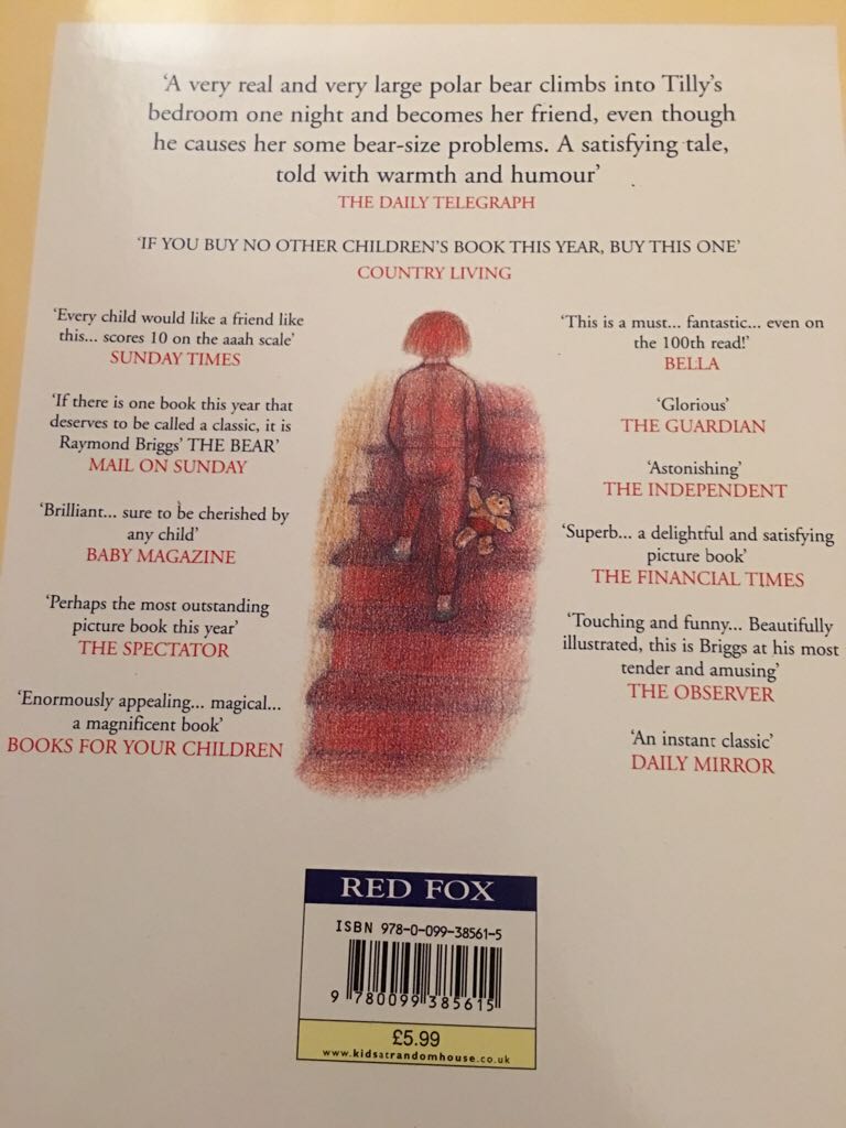 The Bear - Raymond Briggs (Random House) book collectible [Barcode 9780099385615] - Main Image 2