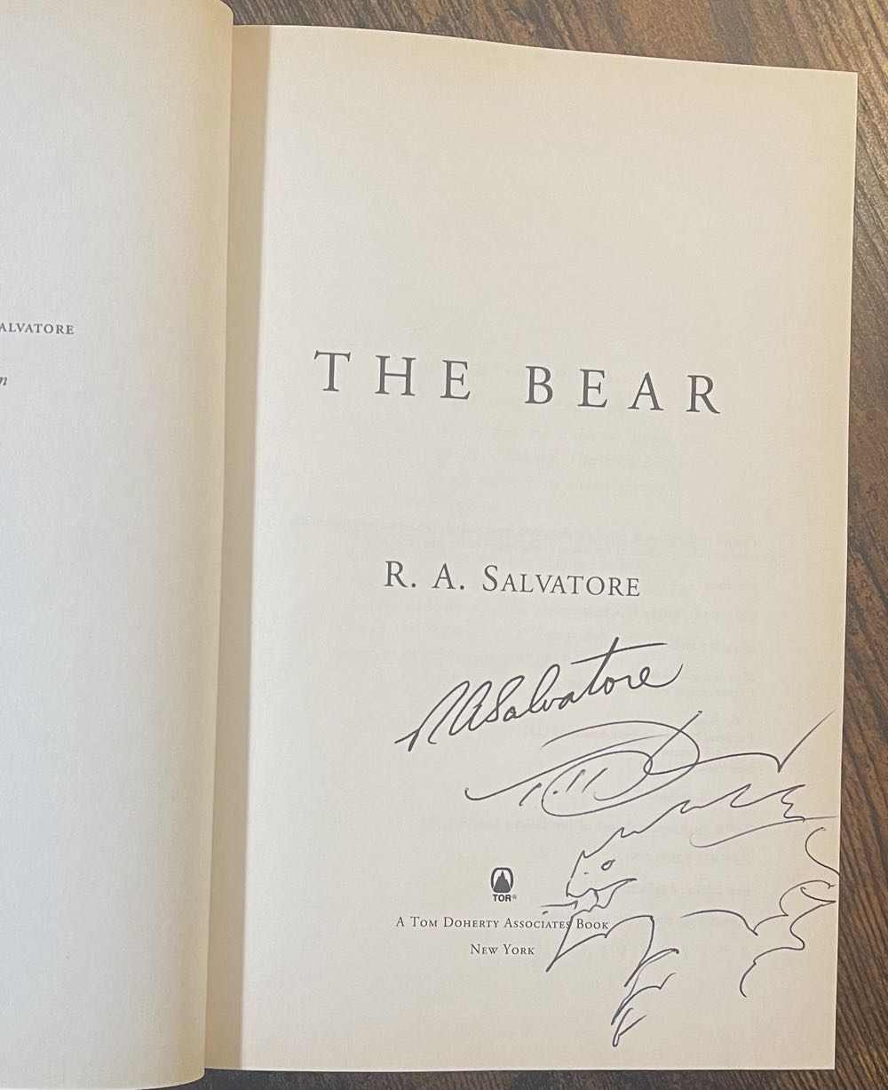 Saga Of The First King: Book 4: The Bear - R. A. Salvatore (Tor - Hardcover) book collectible [Barcode 9780765317919] - Main Image 4