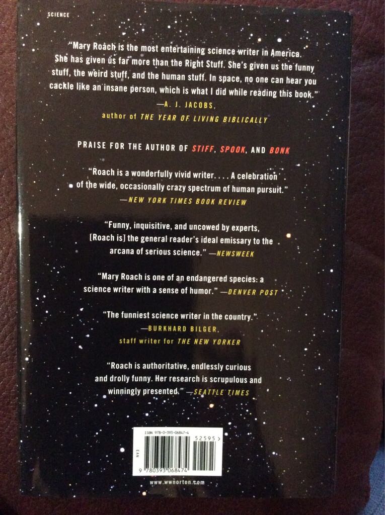 Packing for Mars - Mary Roach (W.W. Norton - Paperback) book collectible [Barcode 9780393068474] - Main Image 2