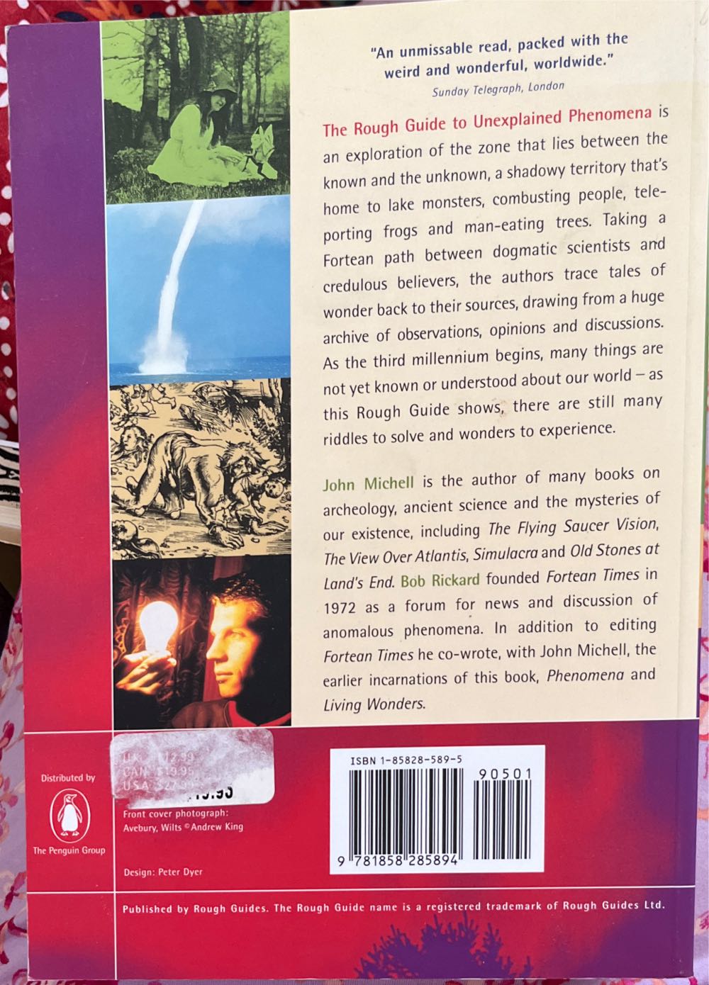 Unexplained Phenomena - Bob Rickard (Rough Guides Ltd - Paperback) book collectible [Barcode 9781858285894] - Main Image 2