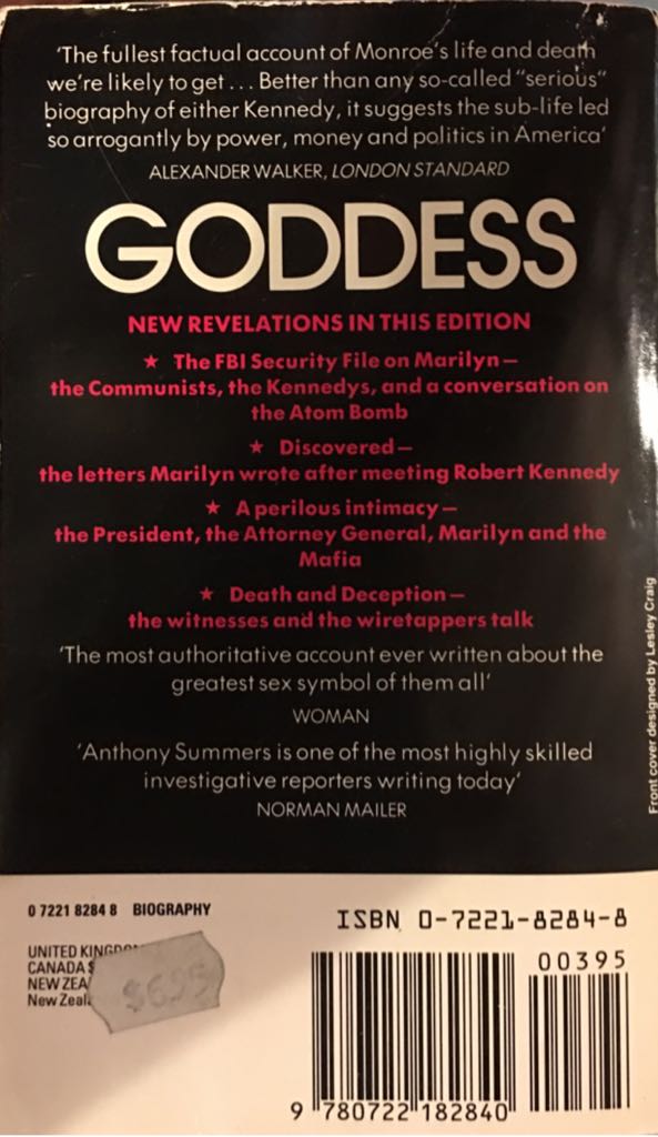 Goddess - Marilyn Monroe (Warner Books - Paperback) book collectible [Barcode 9780722182840] - Main Image 2
