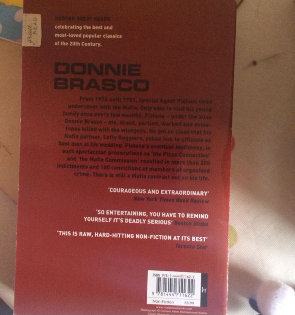 Donnie Brasco  book collectible [Barcode 9781444711622] - Main Image 2