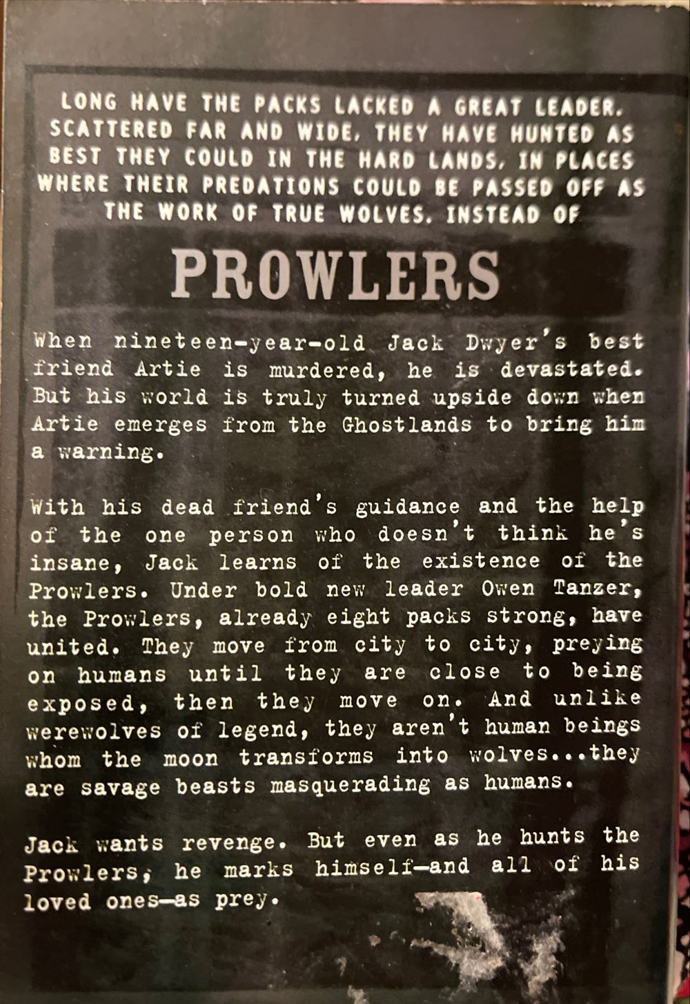 Prowlers - Christipher Golden (Pocket Pulse - Paperback) book collectible [Barcode 9780743403641] - Main Image 2